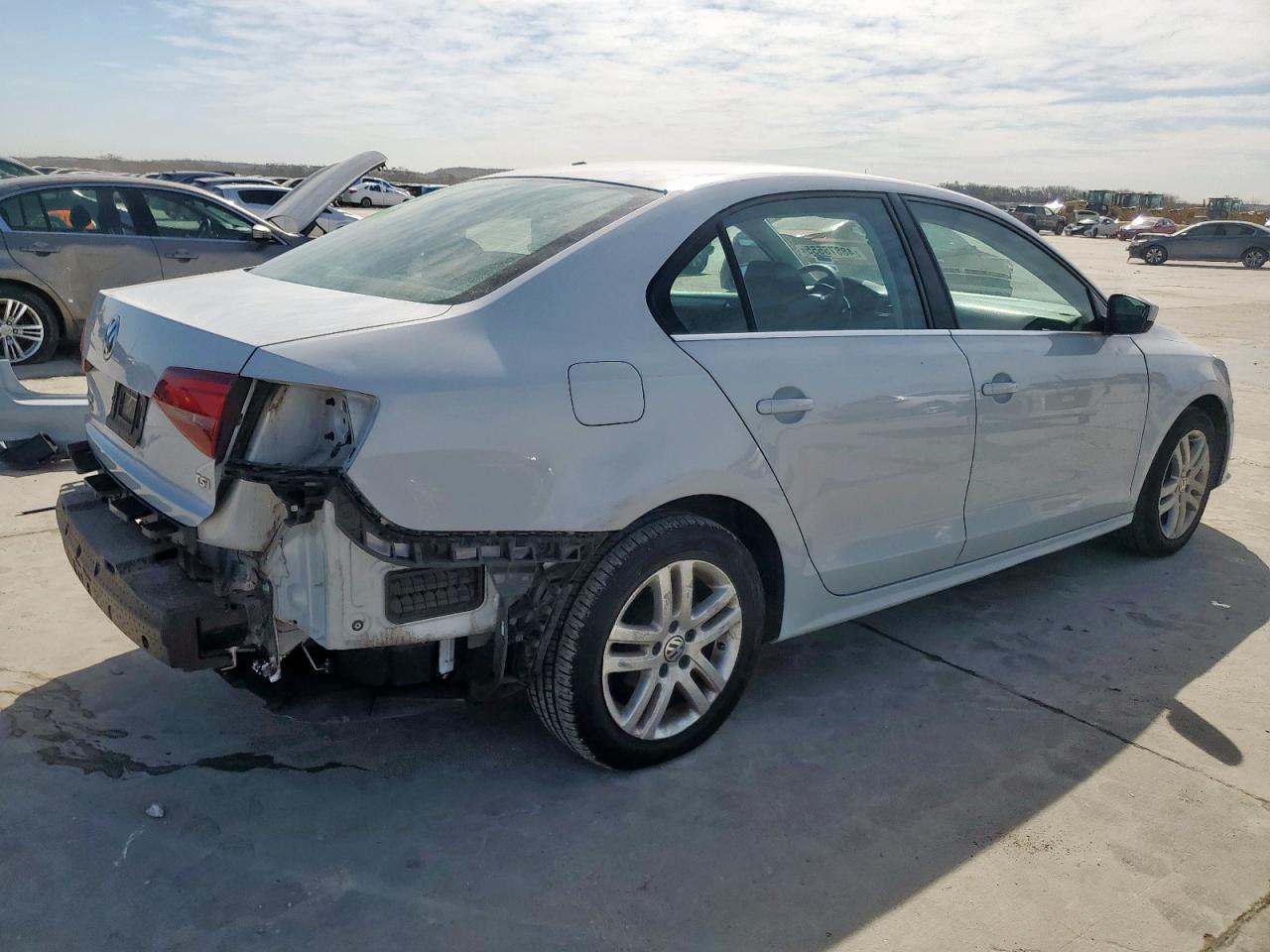 2017 Volkswagen Jetta VIN 3VW2B7AJ8HM233343 Copart auction photo, rear end / side damage thumbnail 3