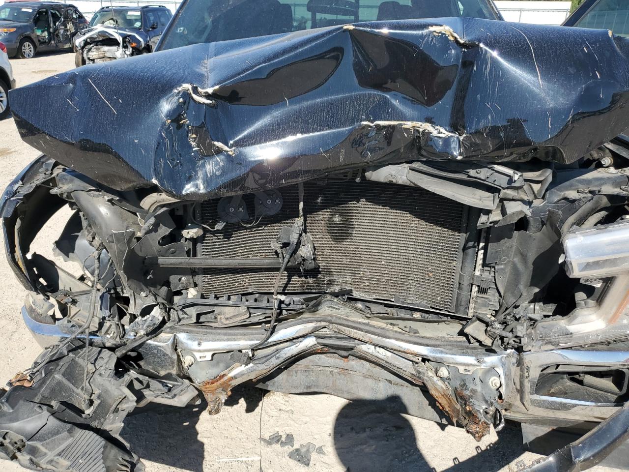 2018 Ford F-150 VIN 1FTEW1E59JKD77480 Copart auction photo, front end / undercarriage damage thumbnail 12