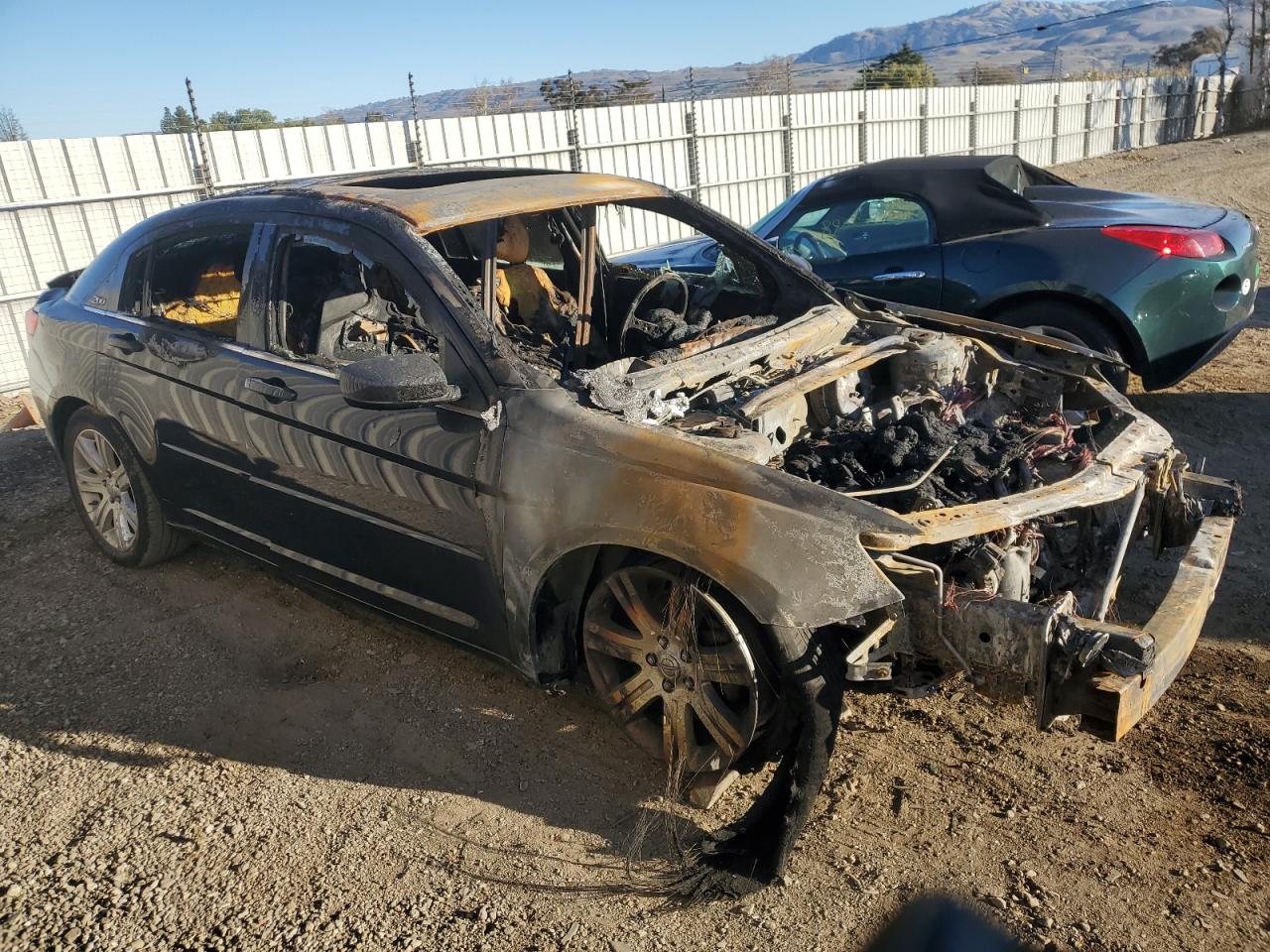 2012 Chrysler 200 VIN 1C3CCBBG4CN228511 Copart auction photo, burn damage thumbnail 4