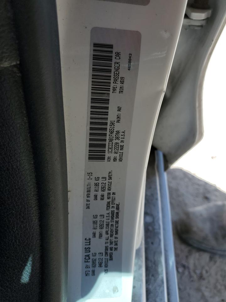 2015 Chrysler 200 VIN 1C3CCCAB1FN651501 Copart auction photo, front end / minor dent/scratches damage thumbnail 13