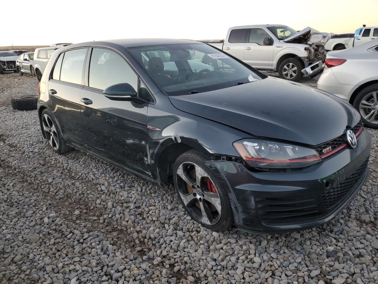 2017 Volkswagen GTI VIN 3VW547AU0HM065473 Copart auction photo, front end / side damage thumbnail 4