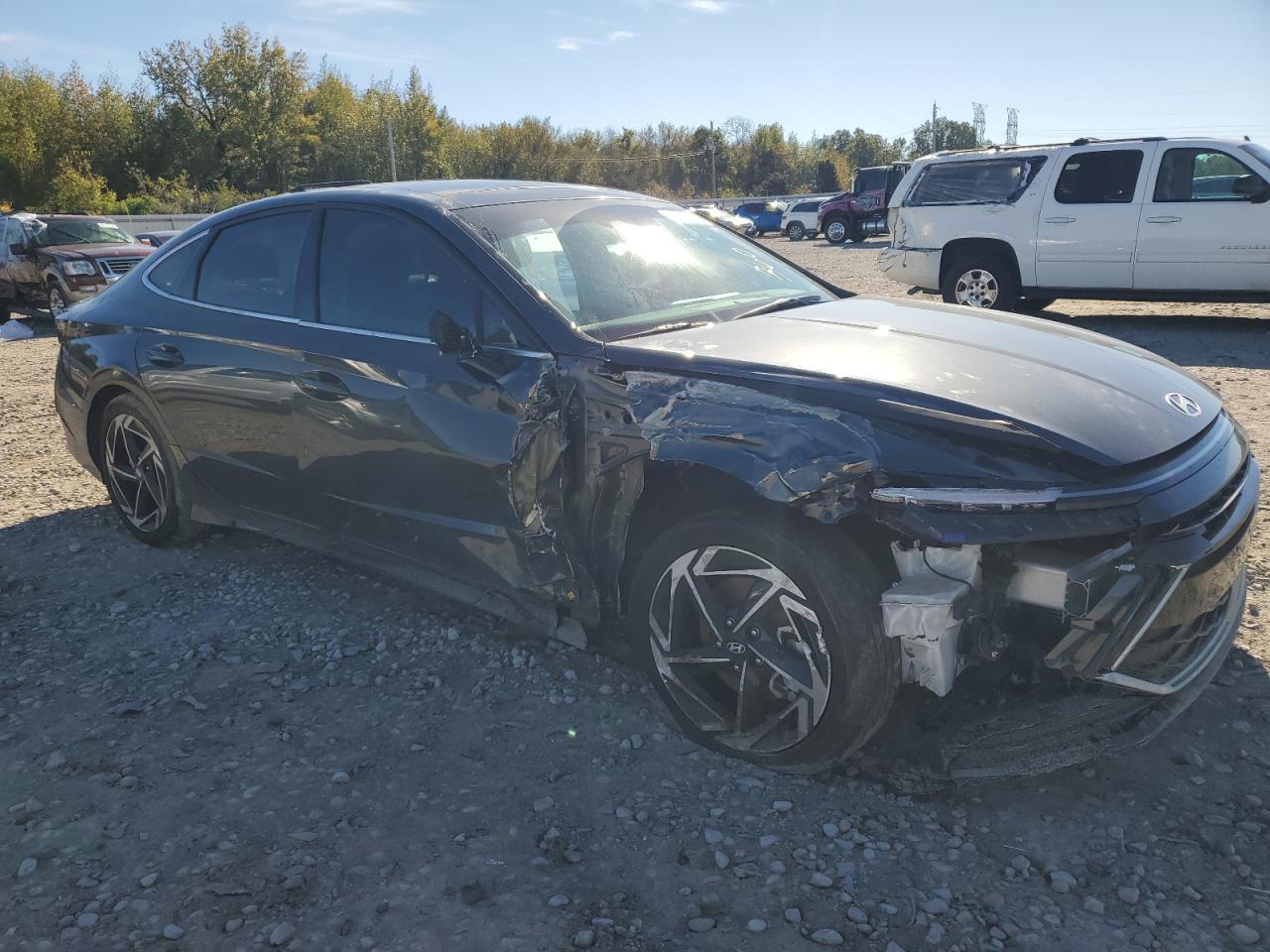 2024 Hyundai Sonata VIN KMHL14JA1RA355058 Copart auction photo, front end damage thumbnail 4