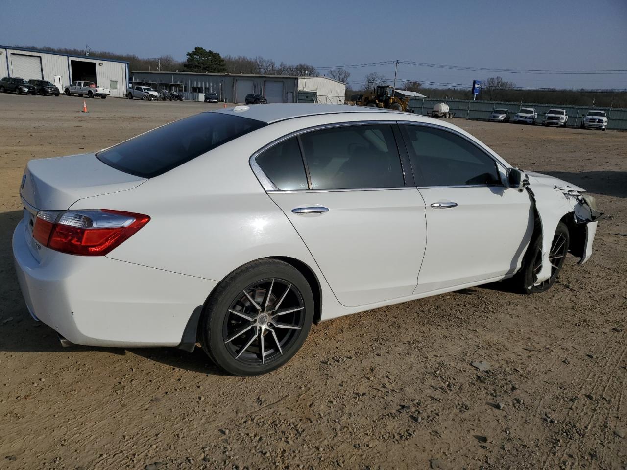 2014 Honda Accord VIN 1HGCR3F86EA026722 Copart auction photo, front end / side damage thumbnail 3