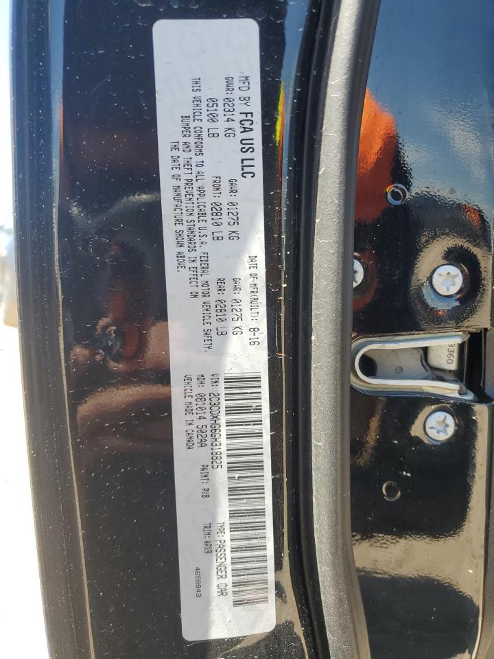 2016 Dodge Charger VIN 2C3CDXHG6GH318825 Copart auction photo, undercarriage / front end damage thumbnail 12