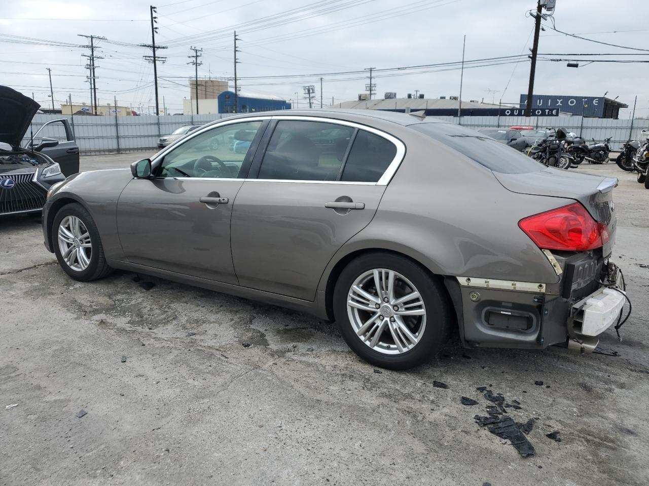 2013 Infiniti G VIN JN1CV6AP4DM300574 Copart auction photo, rear end damage thumbnail 2