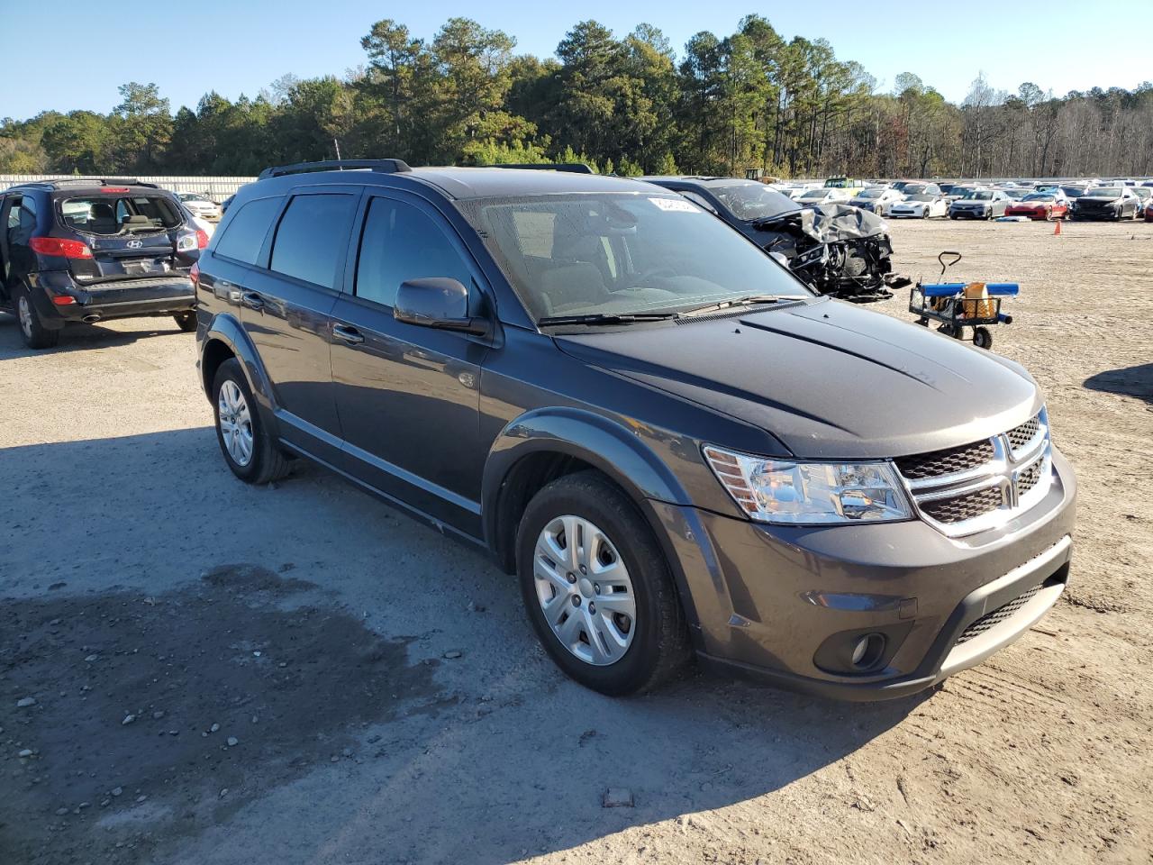 2019 Dodge Journey VIN 3C4PDCBB9KT867180 Copart auction photo, side damage thumbnail 4