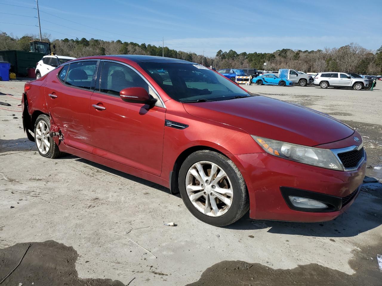 2013 KIA Optima VIN 5XXGN4A76DG234909 Copart auction photo, rear end / side damage thumbnail 4