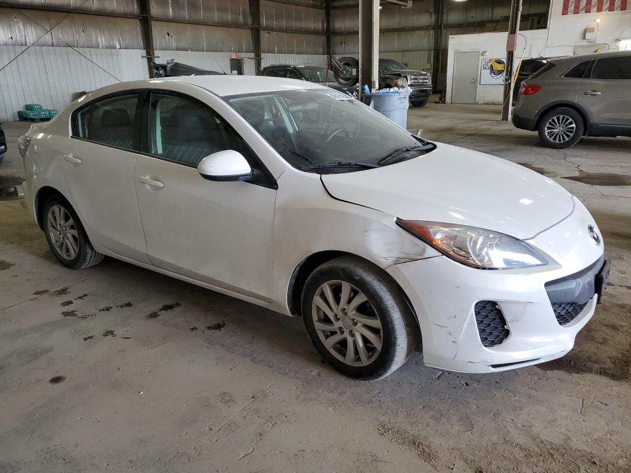 2012 Mazda 3 VIN JM1BL1VF4C1514077 Copart auction photo, undercarriage / front end damage thumbnail 4