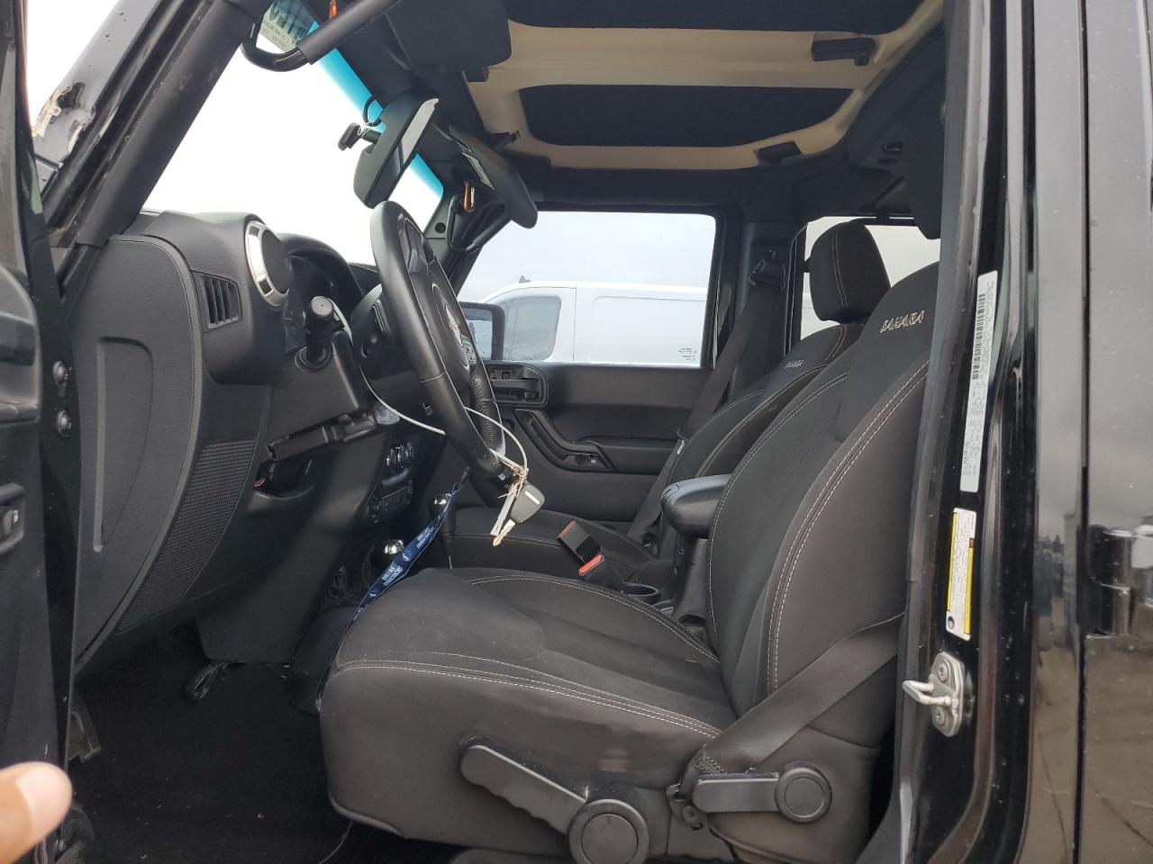 2016 Jeep Wrangler VIN 1C4BJWEG9GL207350 Copart auction photo, rollover damage thumbnail 7
