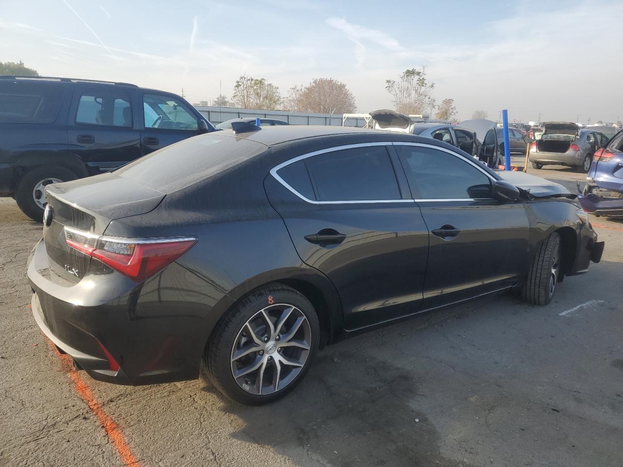 2022 Acura ILX VIN 19UDE2F75NA001392 Copart auction photo, front end / side damage thumbnail 3