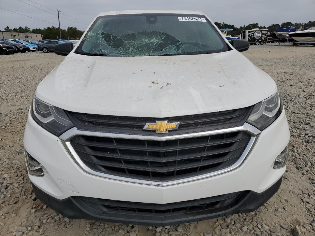 2020 Chevrolet Equinox VIN 2GNAXHEV7L6101915 Copart auction photo, top/roof / front end damage thumbnail 5