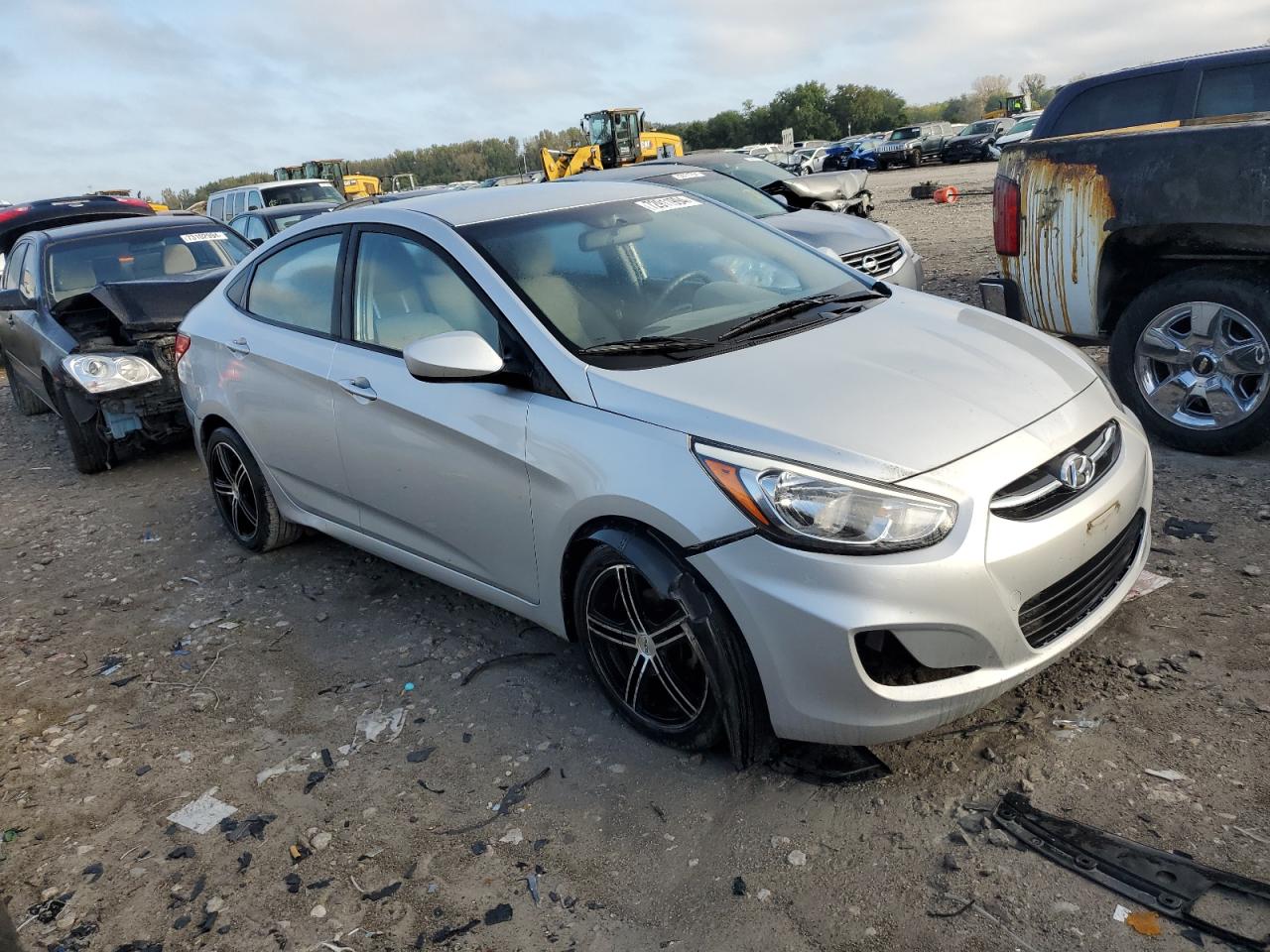 2016 Hyundai Accent VIN KMHCT4AE3GU968369 Copart auction photo, water/flood damage thumbnail 4