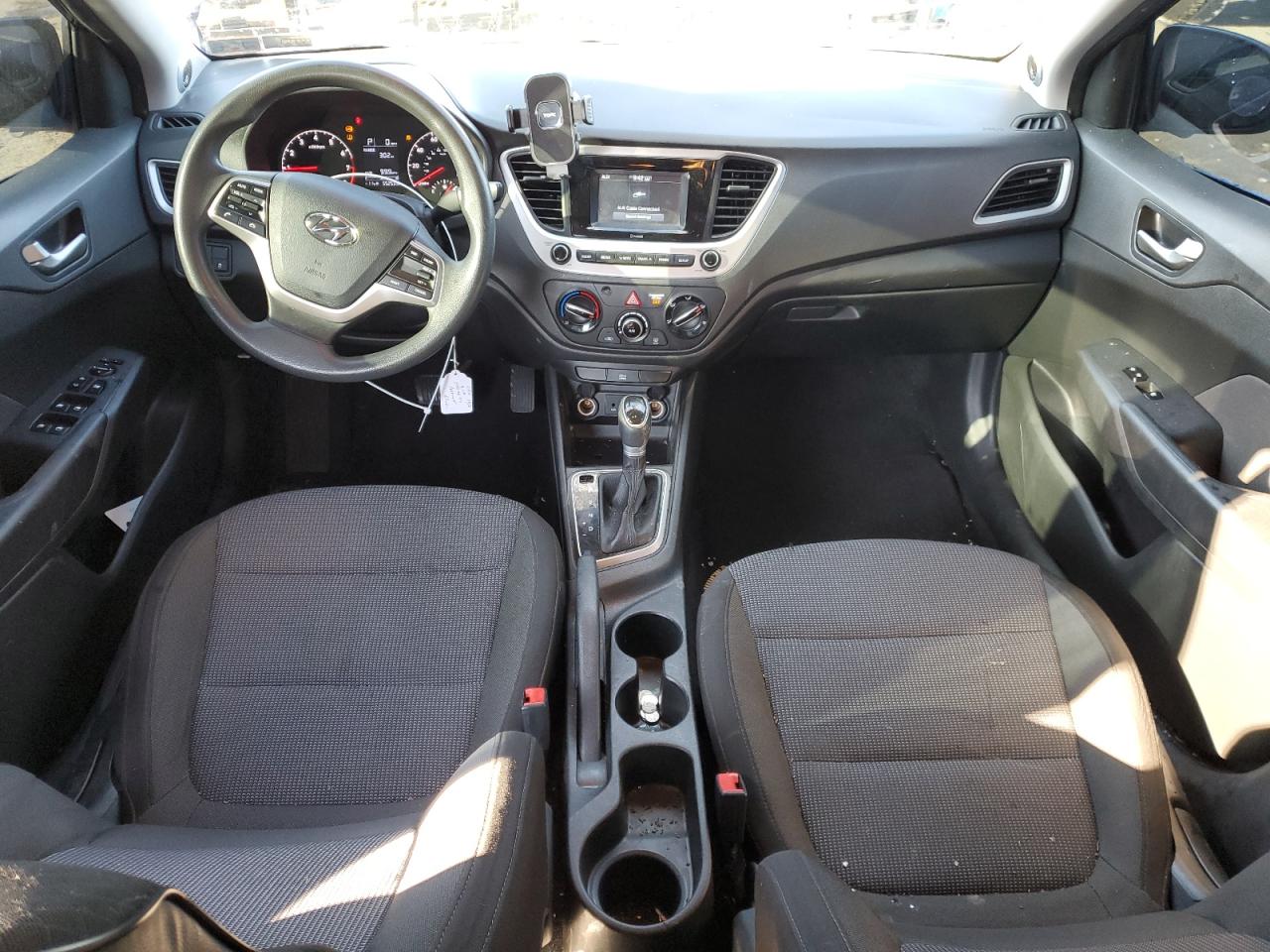 2021 Hyundai Accent VIN 3KPC24A62ME137245 Copart auction photo, side / rear end damage thumbnail 8