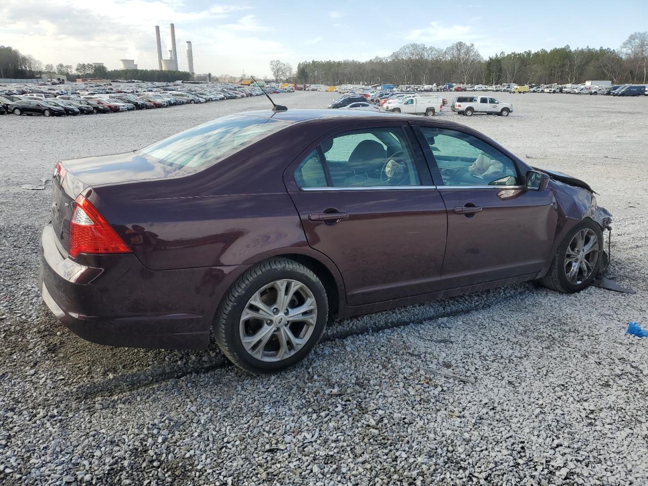 2012 Ford Fusion VIN 3FAHP0HA4CR242294 Copart auction photo, front end damage thumbnail 3