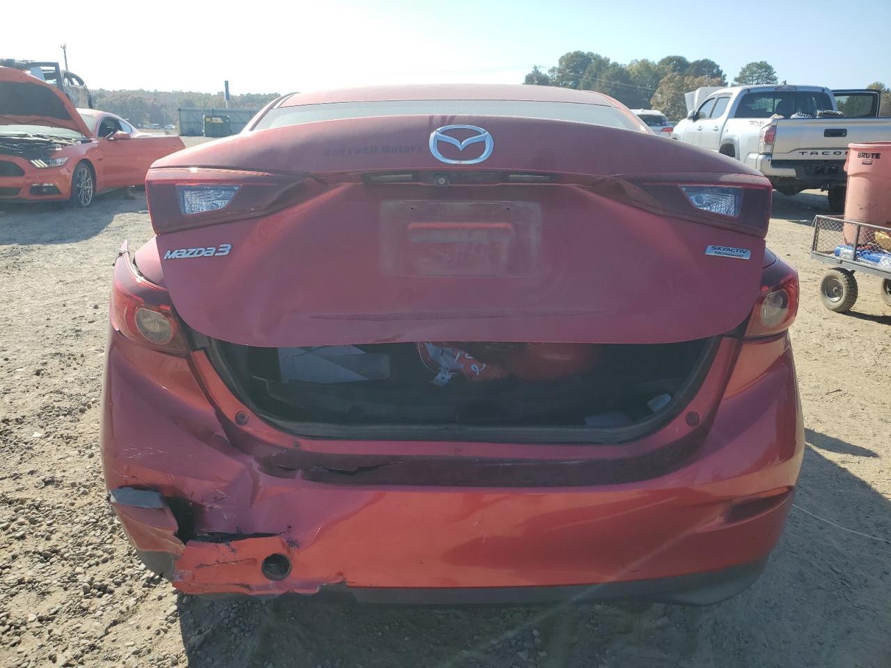 2016 Mazda 3 VIN 3MZBM1U76GM273345 Copart auction photo, all over damage thumbnail 6