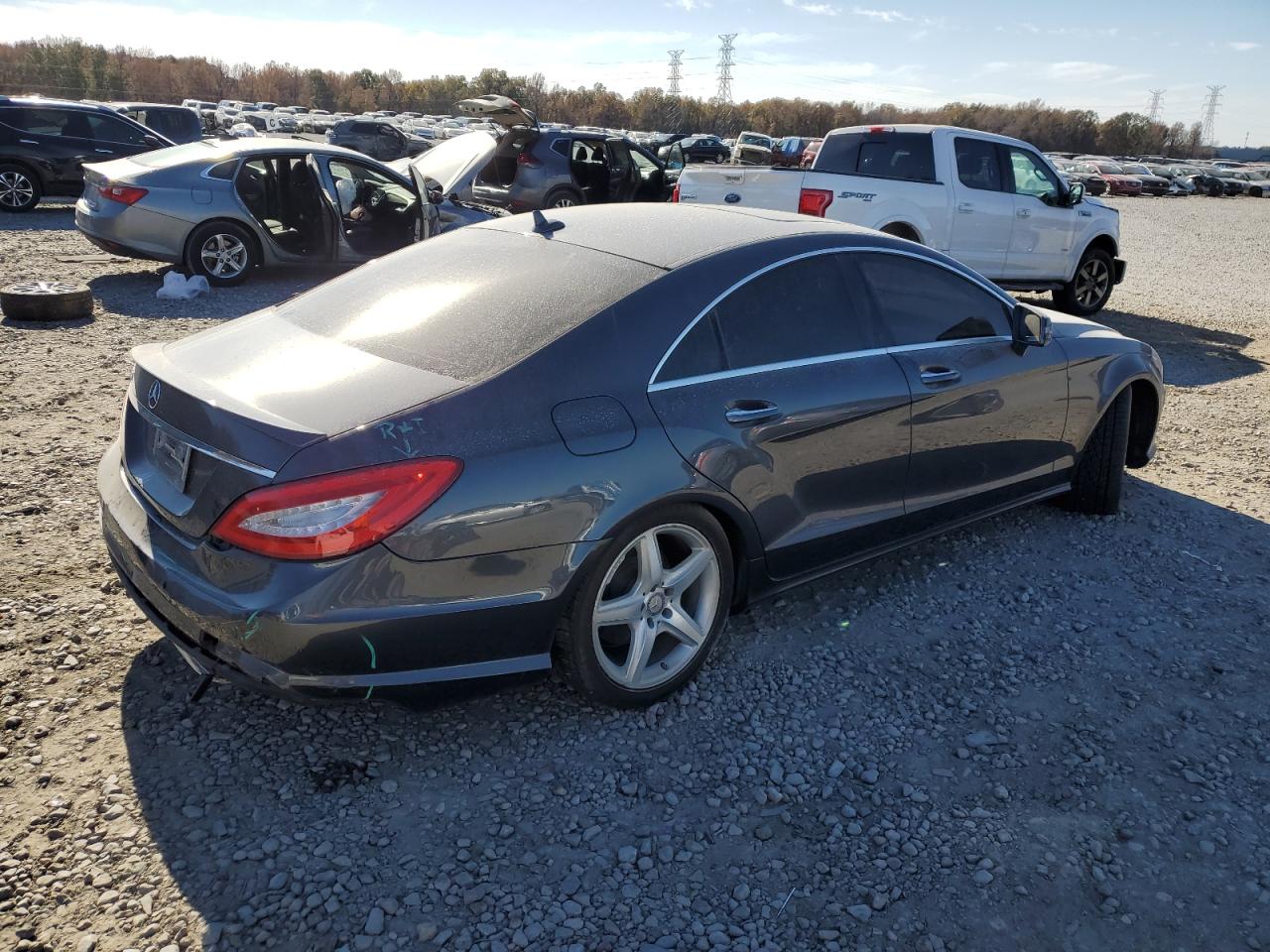 2014 Mercedes-Benz Cls-klasse VIN WDDLJ7DB0EA093933 Copart auction photo, front end damage thumbnail 3