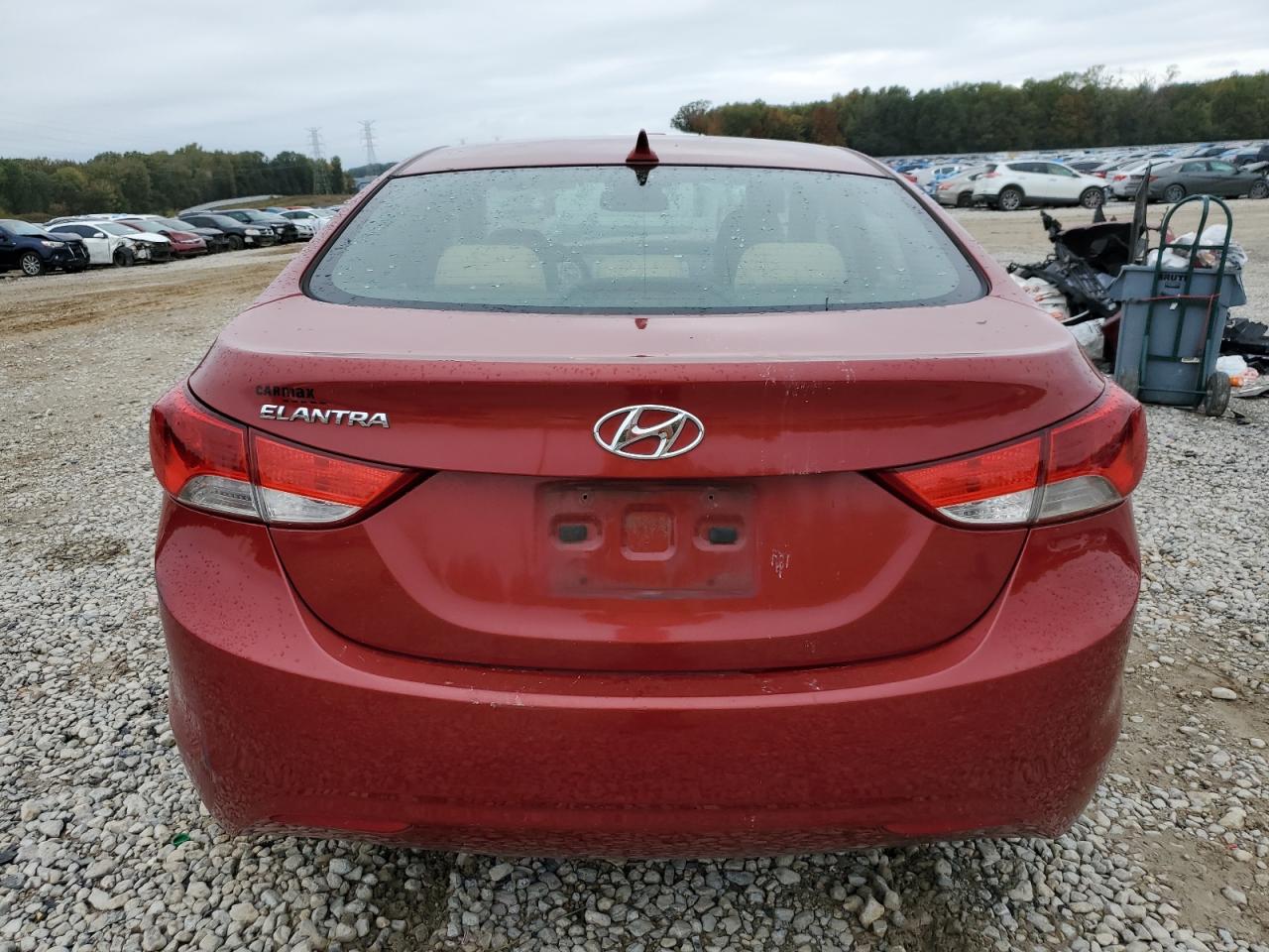 2013 Hyundai Elantra VIN KMHDH4AE8DU657229 Copart auction photo, front end damage thumbnail 6