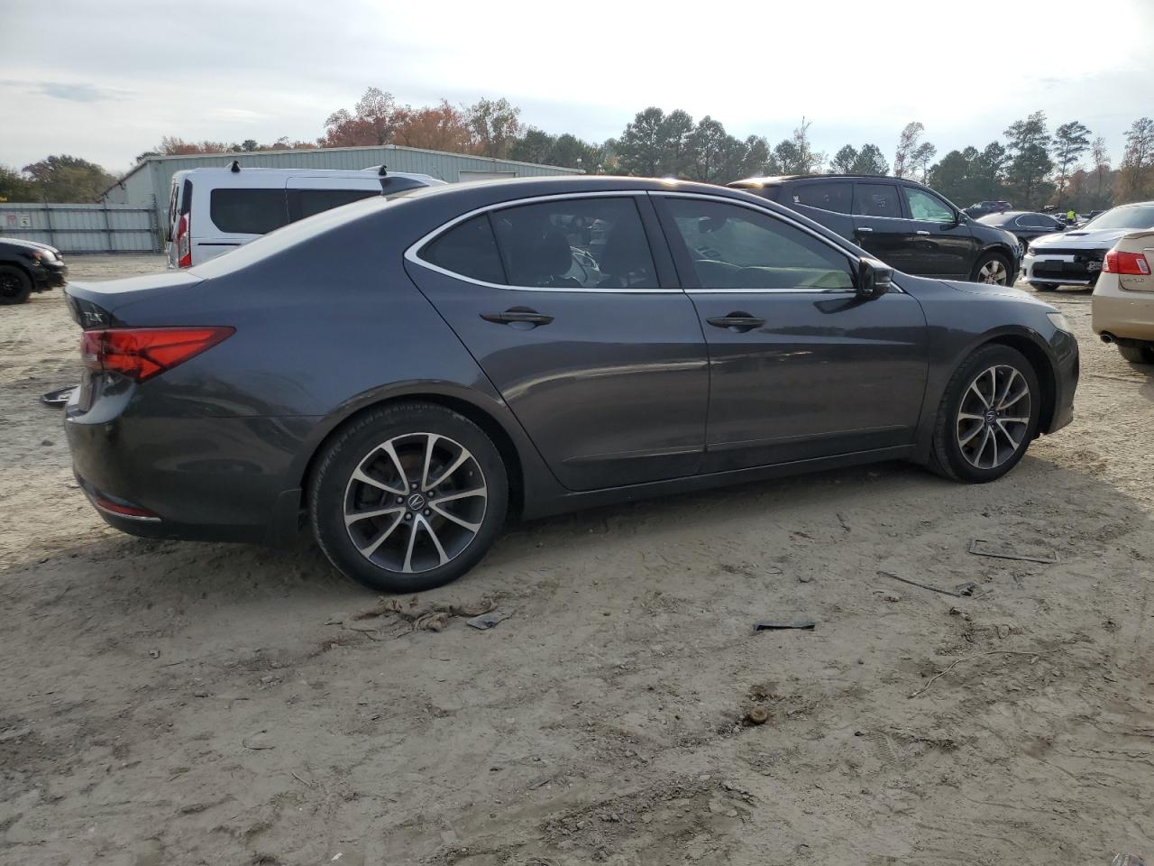 2015 Acura TLX VIN 19UUB2F75FA000107 Copart auction photo, front end / minor dent/scratches damage thumbnail 3