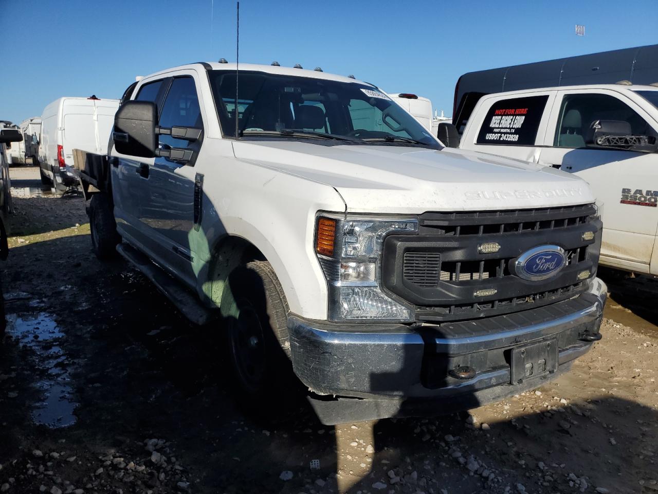2022 Ford F250 VIN 1FD7W2AT7NEE49389 Copart auction photo, side damage thumbnail 4