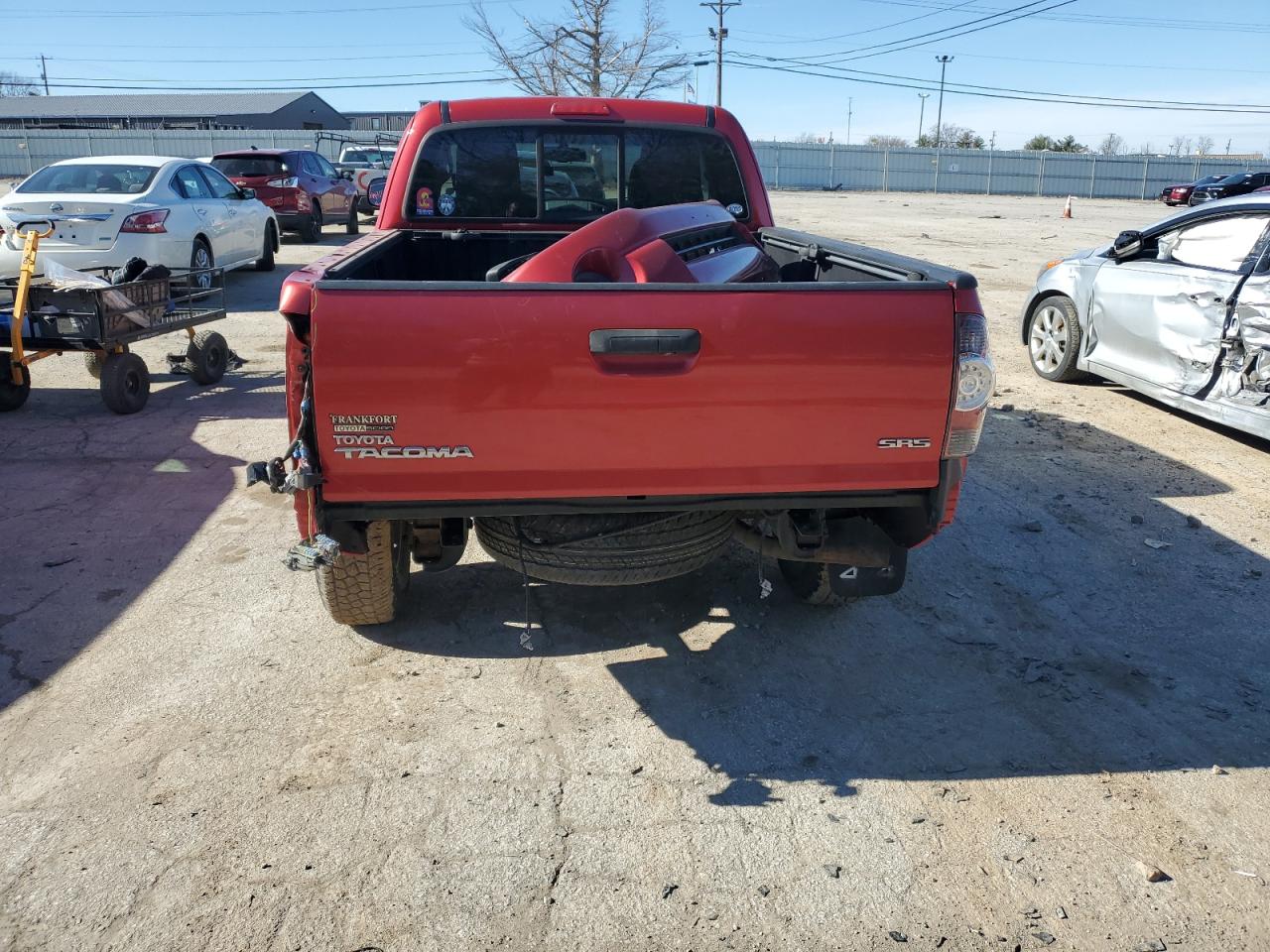 2011 Toyota Tacoma VIN 5TFUX4EN9BX006365 Copart auction photo, rear end / front end damage thumbnail 6