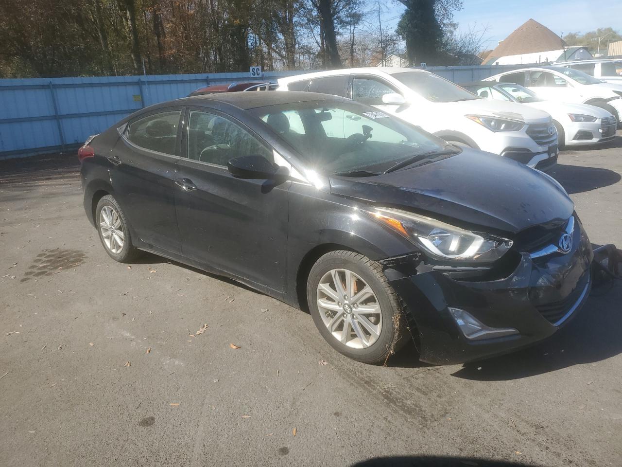2016 Hyundai Elantra VIN 5NPDH4AE0GH762317 Copart auction photo, front end damage thumbnail 4