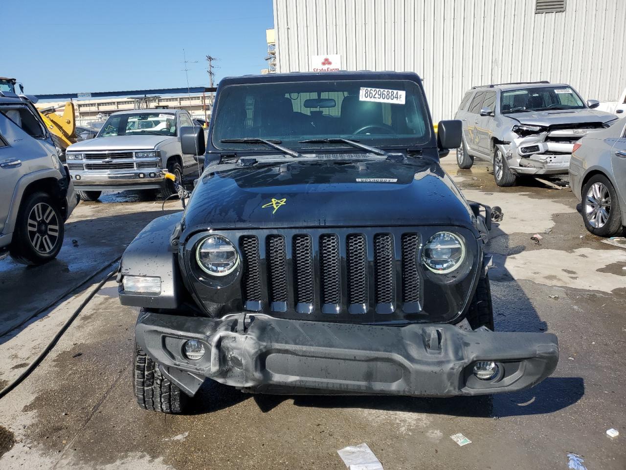 2020 Jeep Wrangler VIN 1C4HJXDN1LW159500 Copart auction photo, front end / undercarriage damage thumbnail 5