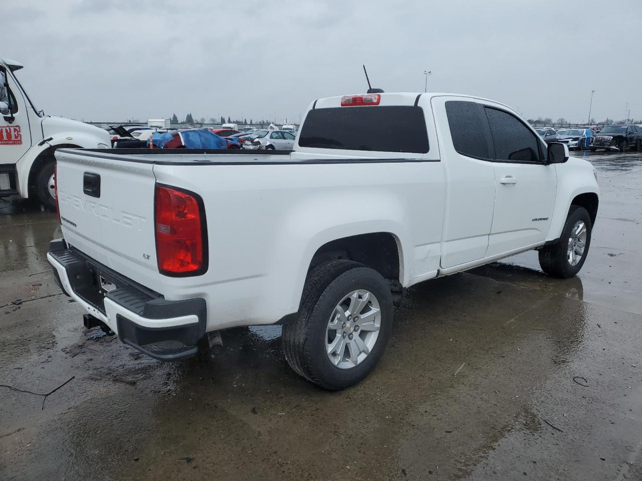 2021 Chevrolet Colorado VIN 1GCHSCEA8M1278919 Copart auction photo, vandalism / side damage thumbnail 3