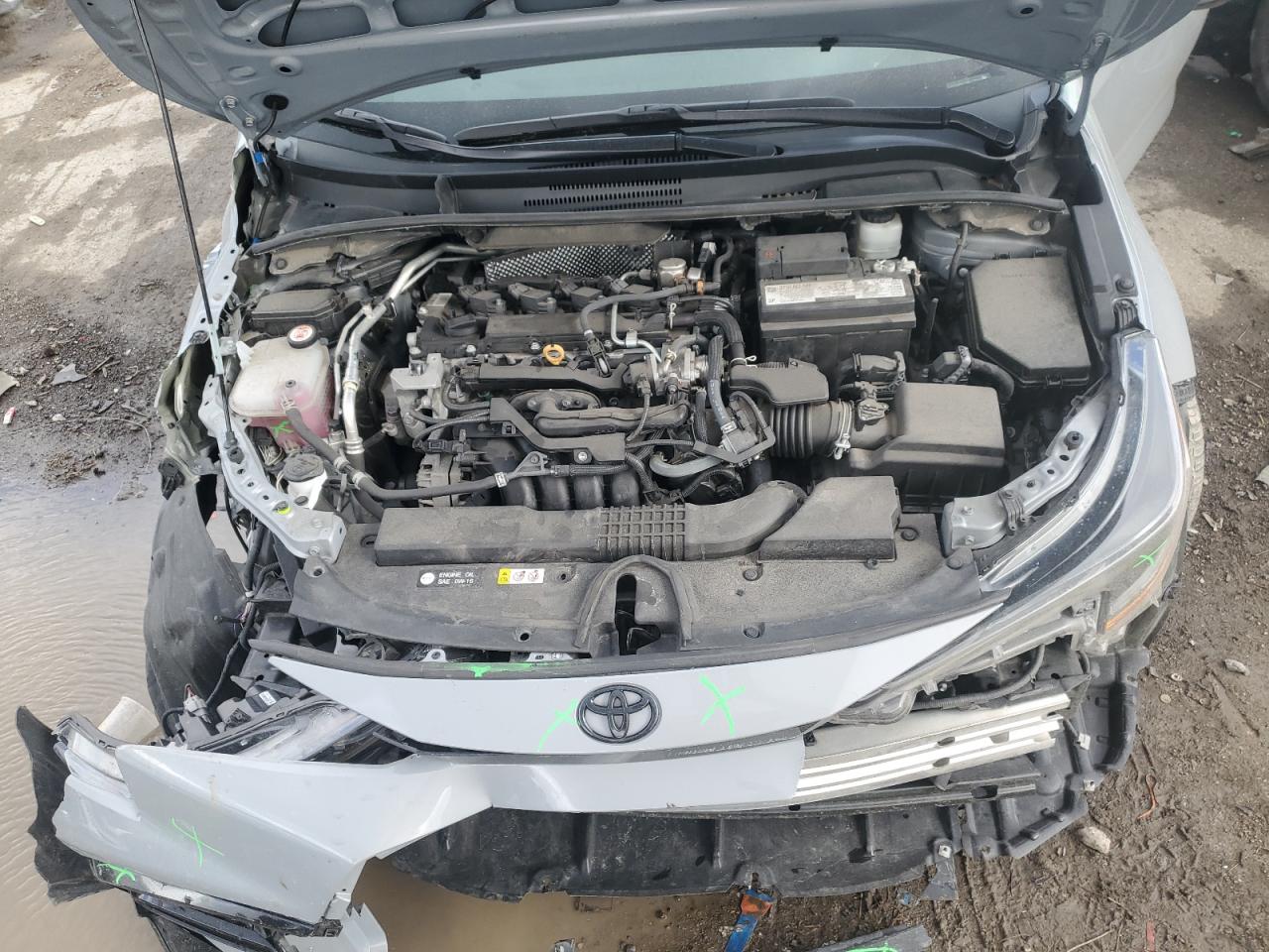 2022 Toyota Corolla VIN 5YFS4MCE4NP118545 Copart auction photo, front end / side damage thumbnail 11