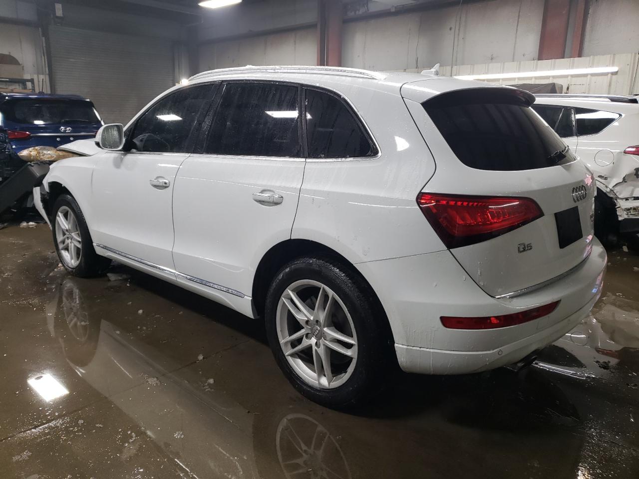2016 Audi Q5 VIN WA1L2AFP2GA128420 Copart auction photo, front end / side damage thumbnail 2