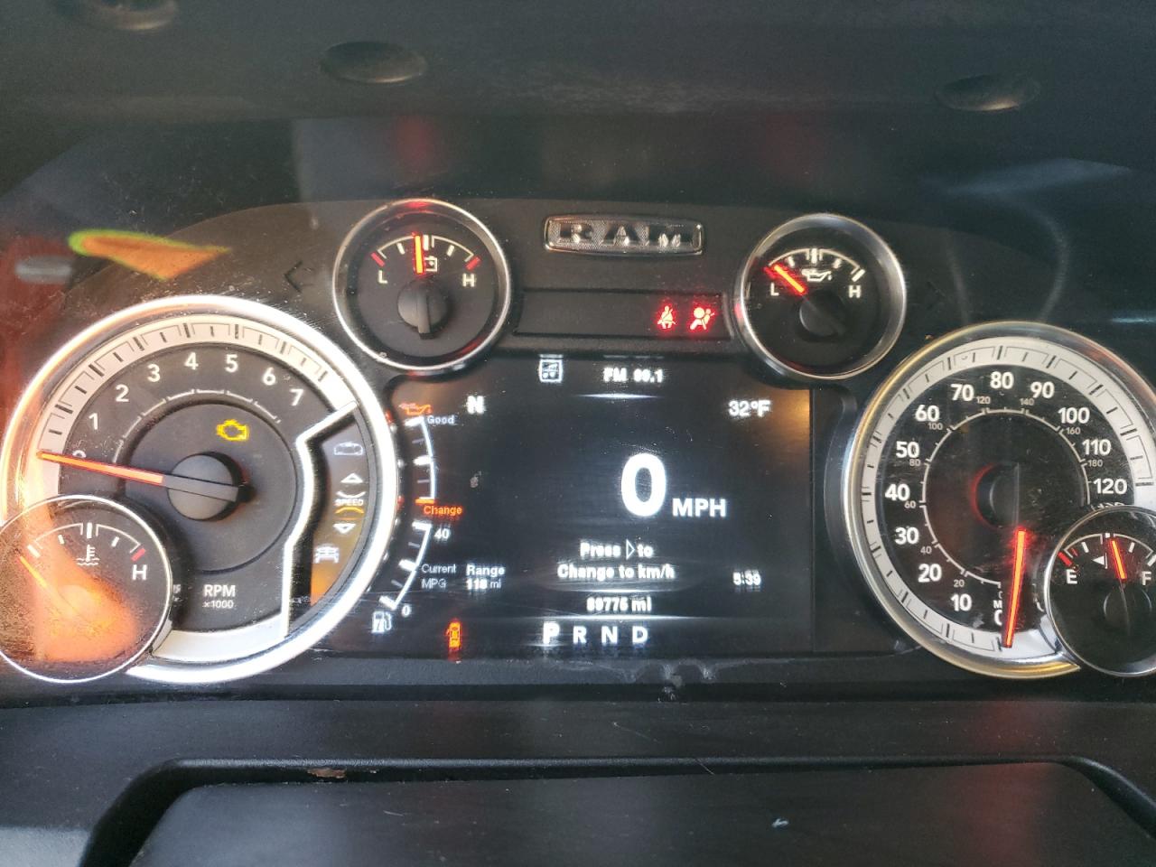 2013 RAM 1500 VIN 1C6RR7GP3DS659734 Copart auction photo, front end damage thumbnail 9