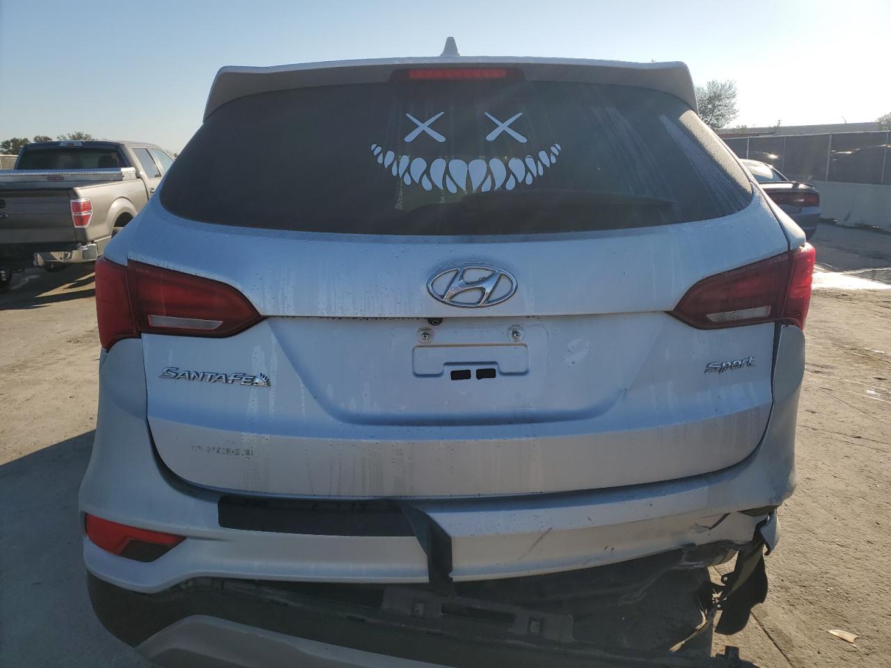 2017 Hyundai Santa Fe VIN 5XYZT3LB7HG450747 Copart auction photo, rear end damage thumbnail 6