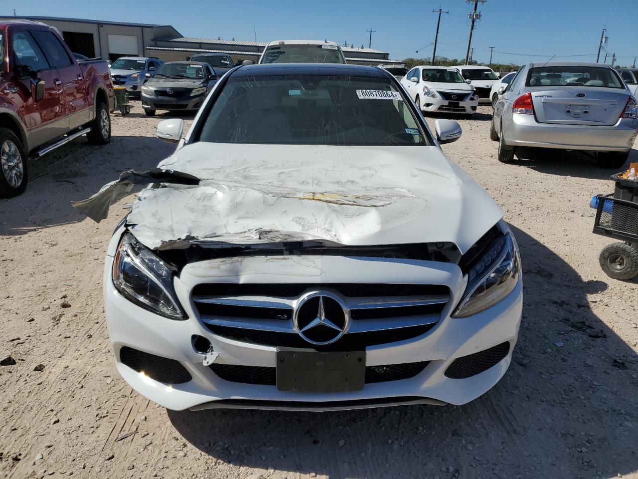 2015 Mercedes-Benz C-klasse VIN 55SWF4JB3FU081908 Copart auction photo, front end damage thumbnail 5