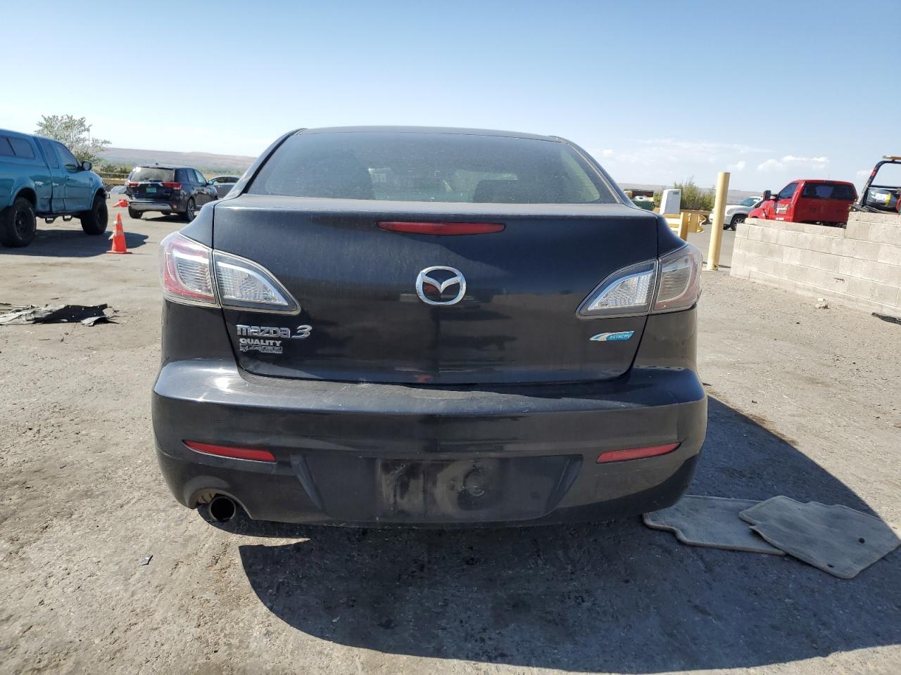 2012 Mazda 3 VIN JM1BL1V81C1559110 Copart auction photo, side / front end damage thumbnail 6