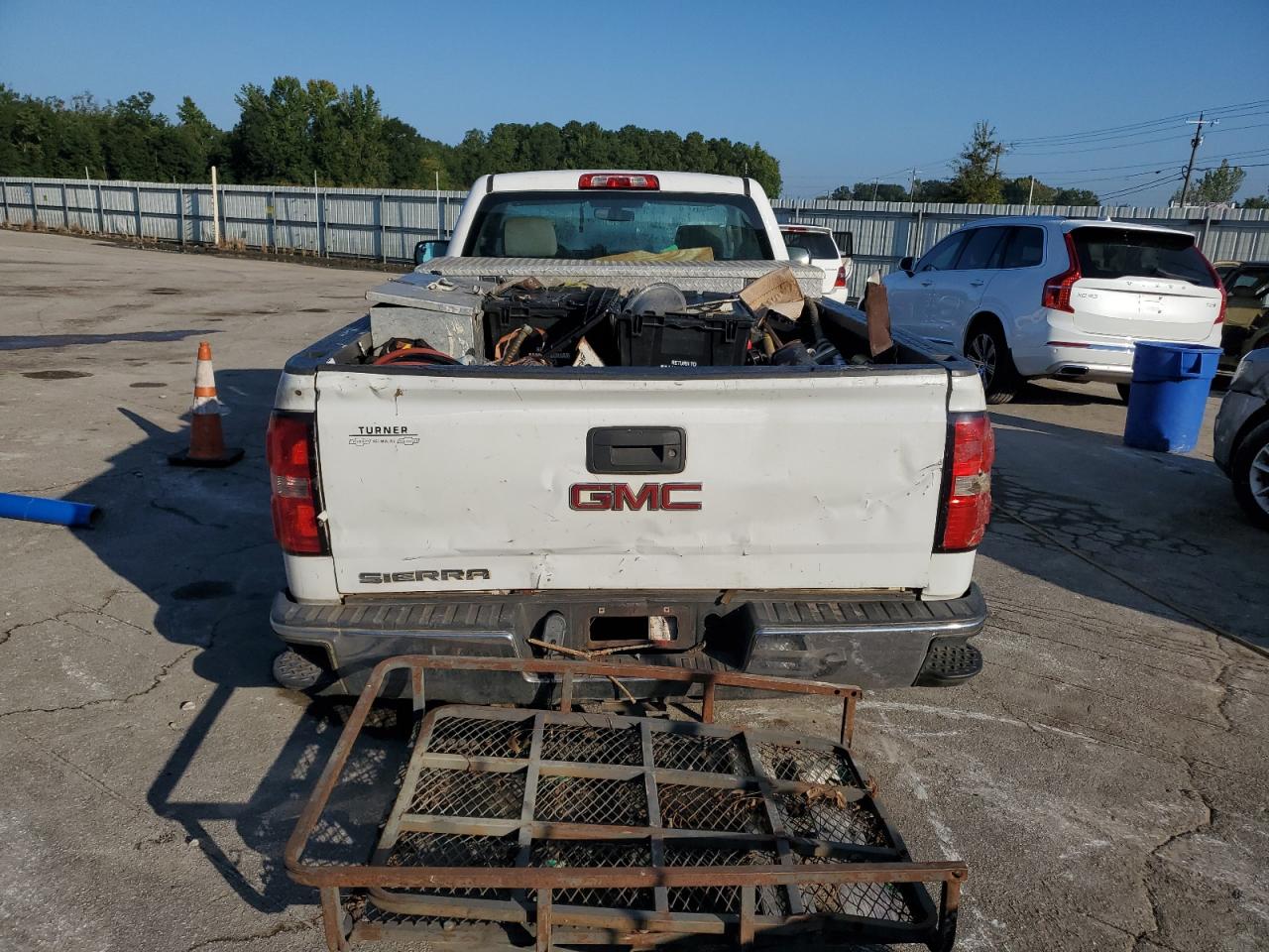 2015 GMC Sierra VIN 1GTN1TECXFZ901582 Copart auction photo, burn / rear end damage thumbnail 6