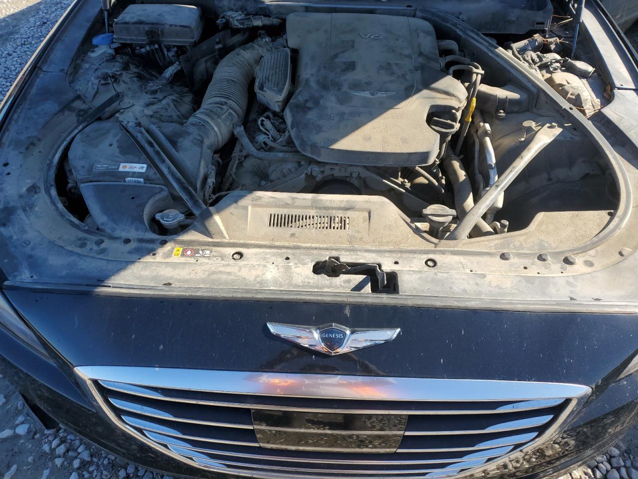 2017 Genesis G80 VIN KMHGN4JE9HU194786 Copart auction photo, front end damage thumbnail 11