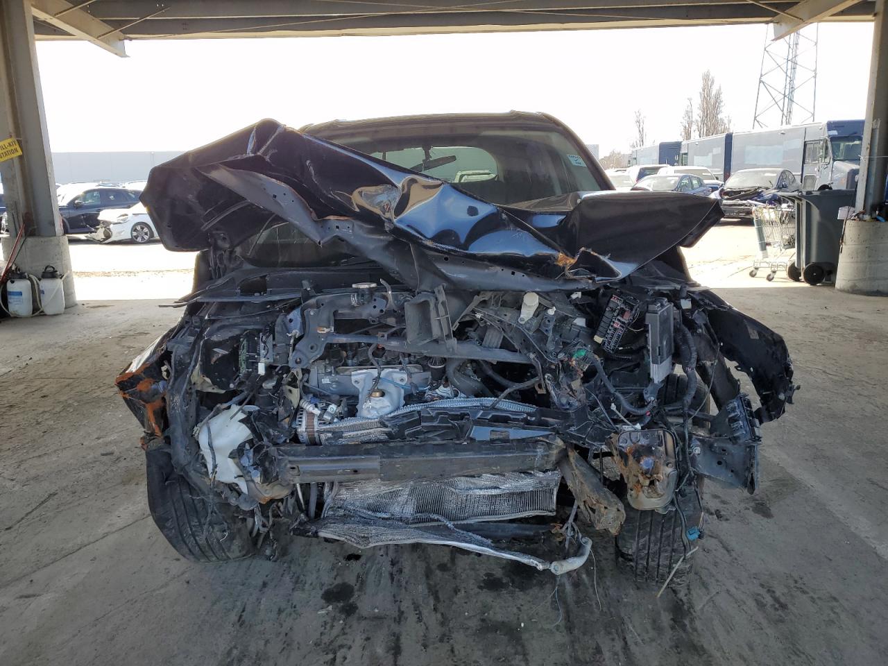 2019 Honda HR-V VIN 3CZRU5H32KM706405 Copart auction photo, front end / undercarriage damage thumbnail 5