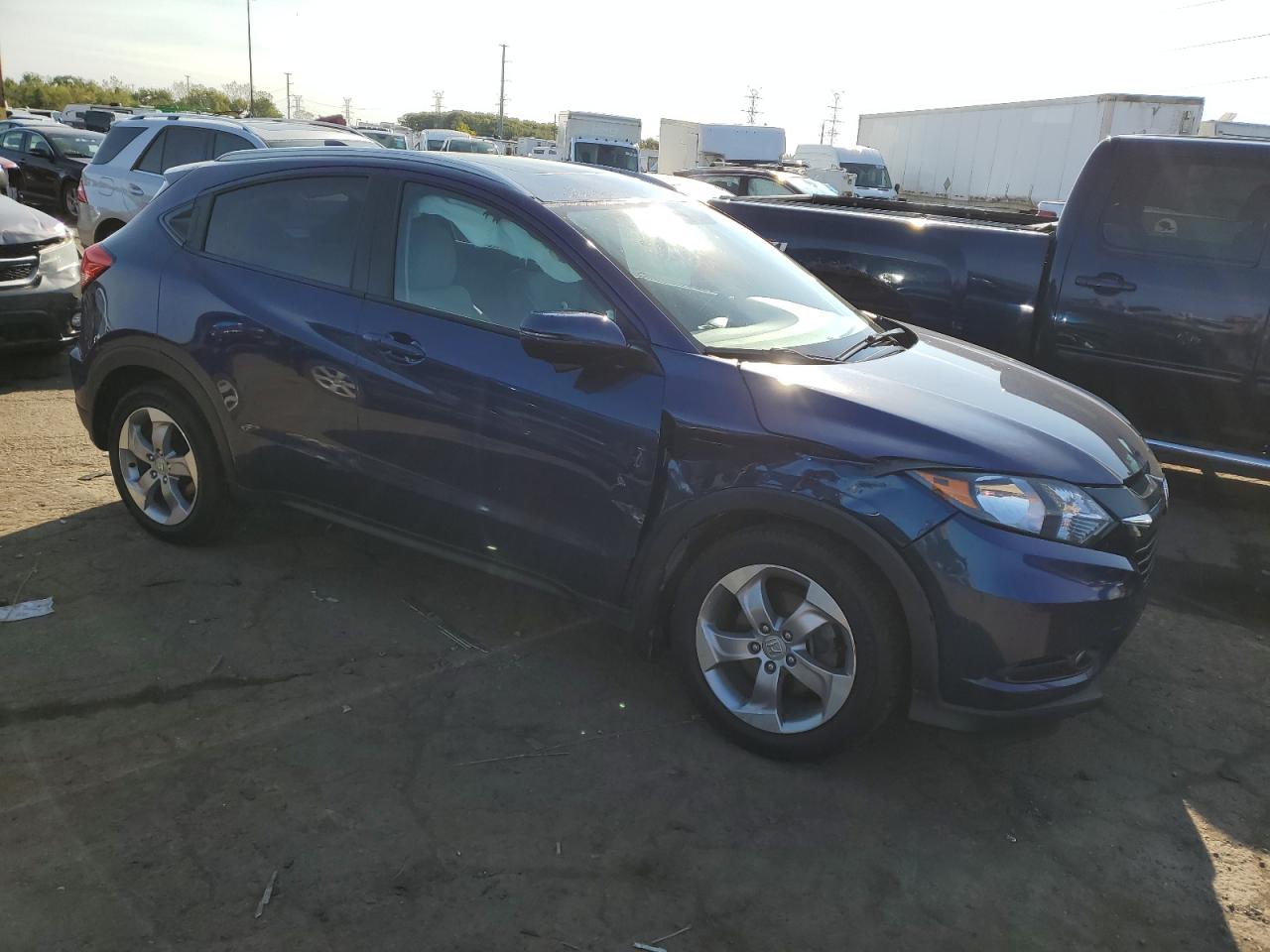 2017 Honda HR-V VIN 3CZRU6H75HM713141 Copart auction photo, front end damage thumbnail 4
