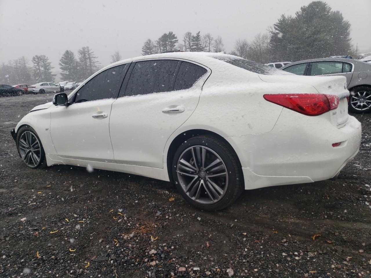 2014 Infiniti Q50 VIN JN1BV7AR5EM684403 Copart auction photo, all over / undercarriage damage thumbnail 2