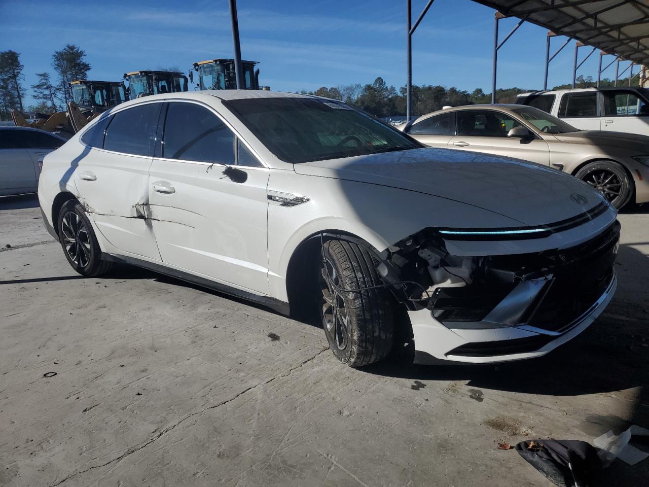 2024 Hyundai Sonata VIN KMHL64JAXRA345159 Copart auction photo, all over damage thumbnail 4