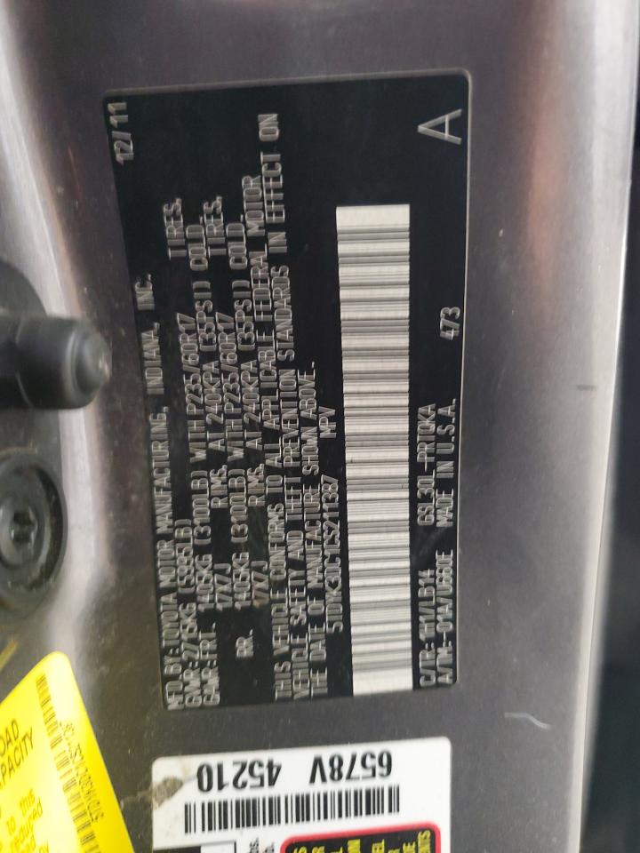 2012 Toyota Sienna VIN 5TDYK3DC1CS211387 Copart auction photo, biohazard/chemical / front end damage thumbnail 13