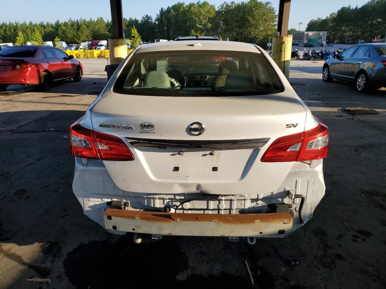 2017 Nissan Sentra VIN 3N1AB7AP1HY288585 Copart auction photo, front end / rear end damage thumbnail 6