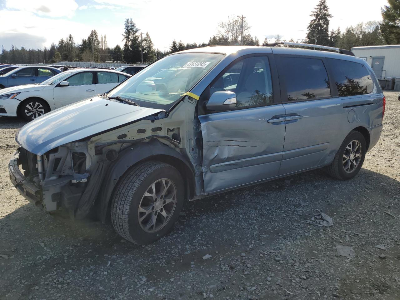 2014 KIA Sedona VIN KNDMG4C77E6538146 - Copart auction photo