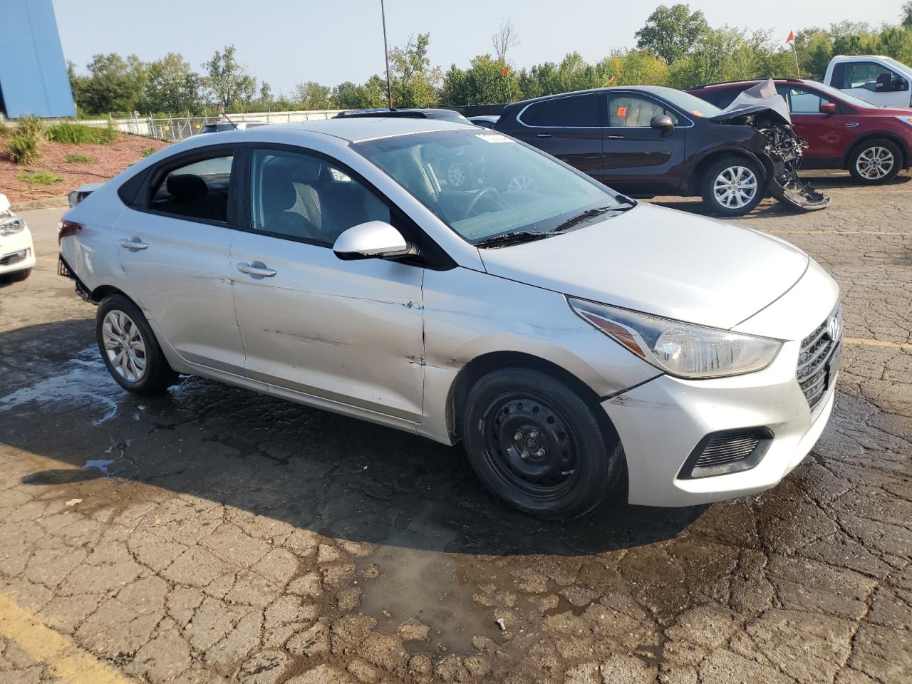 2018 Hyundai Accent VIN 3KPC24A3XJE020935 Copart auction photo, rear end / side damage thumbnail 4