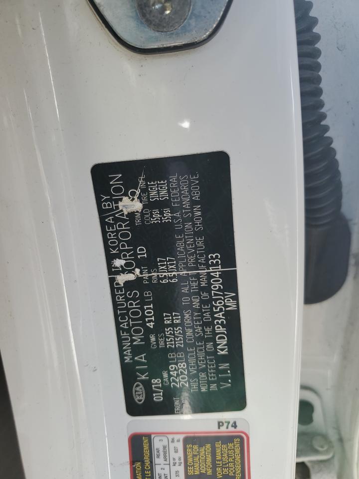 2018 KIA Soul VIN KNDJP3A56J7904133 Copart auction photo, rear end / side damage thumbnail 15