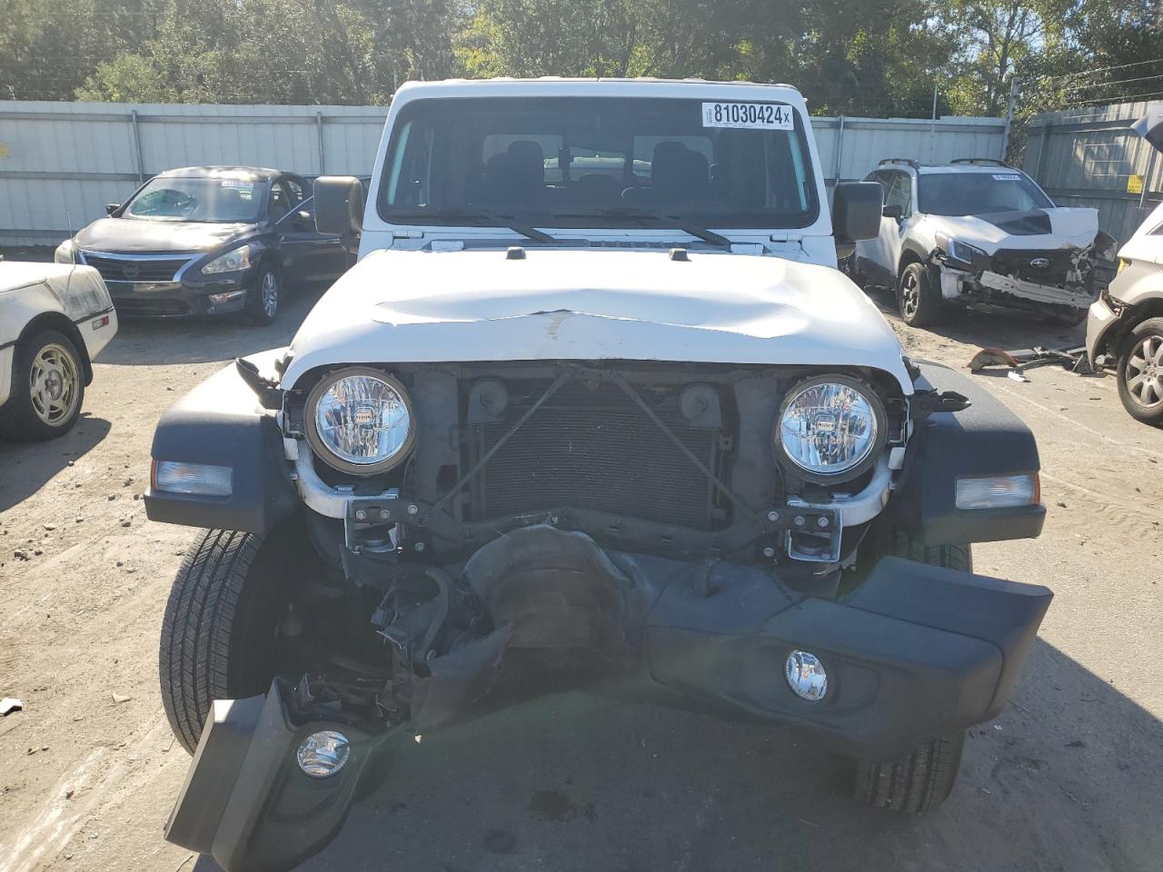 2021 Jeep Gladiator VIN 1C6HJTAG0ML530896 Copart auction photo, front end damage thumbnail 5