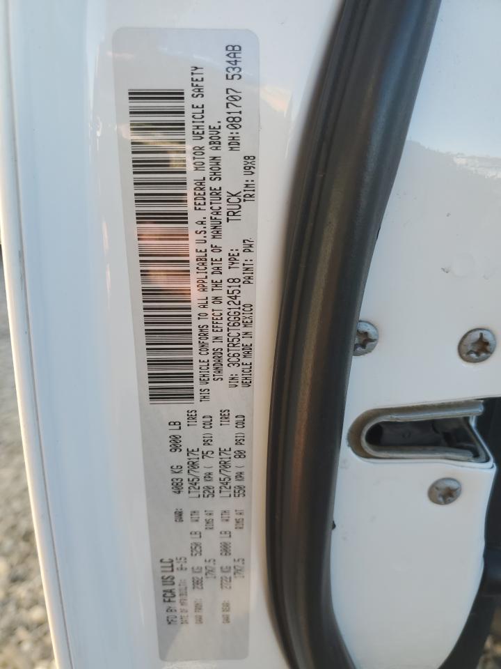 2016 RAM 2500 VIN 3C6TR5CT6GG124518 Copart auction photo, side damage thumbnail 12