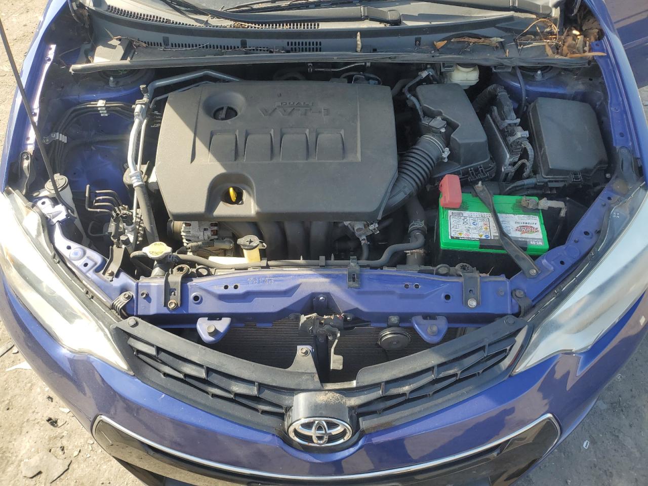 2015 Toyota Corolla VIN 2T1BURHE4FC297497 Copart auction photo, side / front end damage thumbnail 11