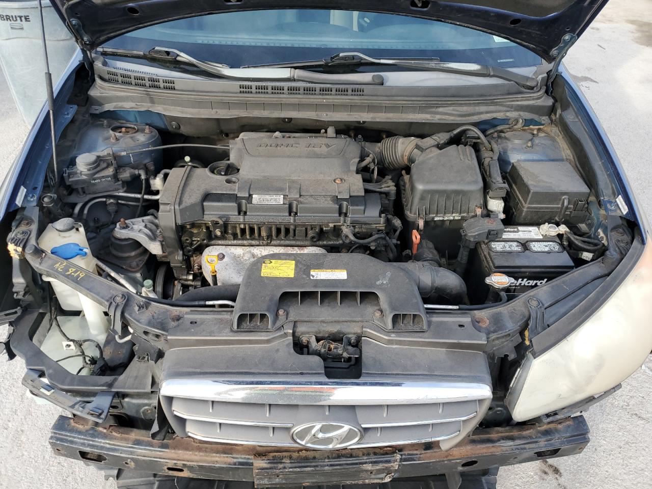 2008 Hyundai Elantra VIN KMHDU46D38U543219 Copart auction photo, front end damage thumbnail 6