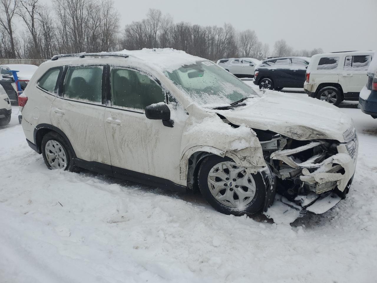 2021 Subaru Forester VIN JF2SKADC0MH416622 Copart auction photo, front end / side damage thumbnail 4