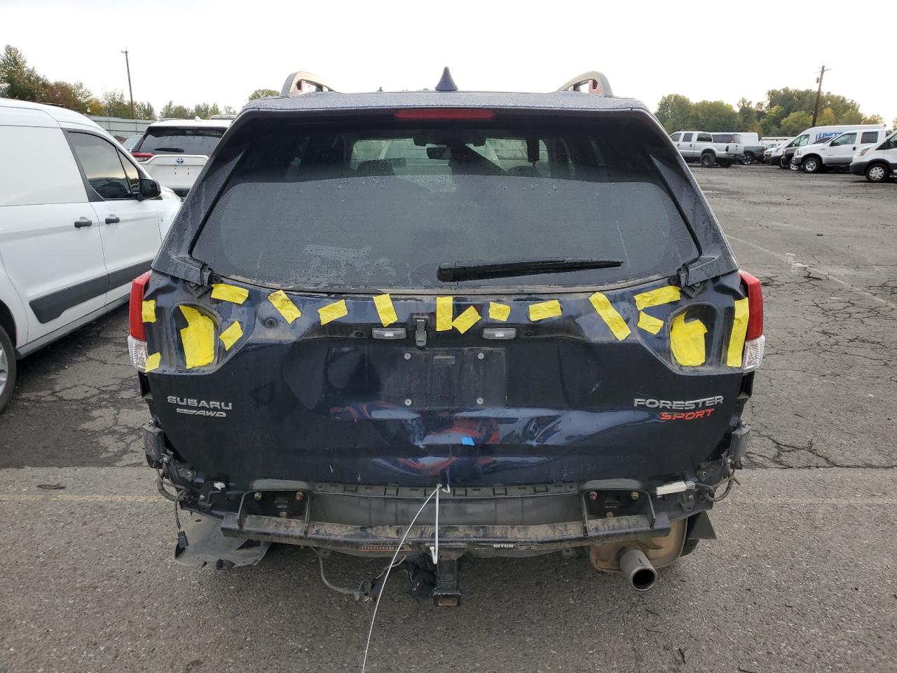 2021 Subaru Forester VIN JF2SKARC4MH414560 Copart auction photo, rear end damage thumbnail 6